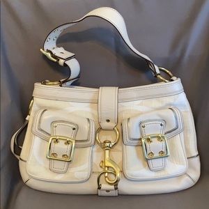 Coach Cream Leather Purse
